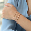 Brazalete Centauro Oro 14K con Diamantes.