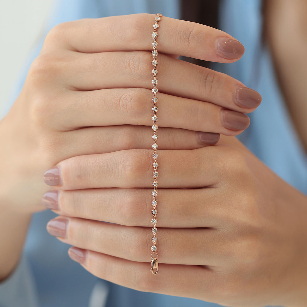 Brazalete Centauro Oro 14K con Diamantes.