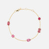 Brazalete Birthstone Oro Amarillo 14K con Turmalina.