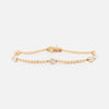 Brazalete Naga Oro Amarillo 14K con Diamantes.