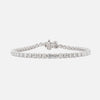 Brazalete Tennis Oro Blanco 14K con Diamantes.