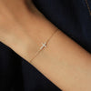 Brazalete Brilliant Cross Oro Amarillo 18K con Diamantes.