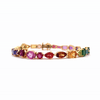 Brazalete Fénix Oro Amarillo 14K con Zafiros, Turmalinas, Tanzanitas, Granates, Amatistas, Topacios, Rubí, Peridotos y Citrinos.
