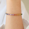 Brazalete Fiorela Oro Amarillo 18K con Zafiros.