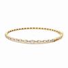 Brazalete Flora Oro Amarillo 14K con Diamantes.