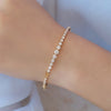 Brazalete Florencia Oro Amarillo 14K con Diamantes.