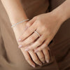 Brazalete Gabrielle Oro Amarillo 14K con Diamantes.