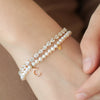 Brazalete Gabrielle Oro Amarillo 14K con Diamantes.