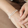 Brazalete Gabrielle Oro Amarillo 14K con Diamantes.