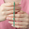 Brazalete Mint Oro Amarillo 14K con Esmeraldas.