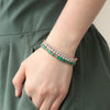 Brazalete Mint Oro Amarillo 14K con Esmeraldas.