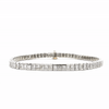Brazalete Mosaic Prisma Quadro Oro Blanco 18K con Diamantes.