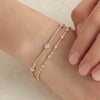 Brazalete Twiggy Oro Amarillo 14K con Diamantes.