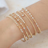 Brazalete Astra Oro Amarillo 14K con Diamantes.
