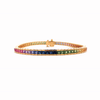 Brazalete Prismelia Oro Amarillo 18K con Zafiros.