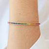 Brazalete Prismelia Oro Amarillo 18K con Zafiros.