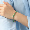 Brazalete Tennis Oro Amarillo 18K con Esmeraldas.