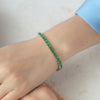 Brazalete Tennis Oro Amarillo 18K con Esmeraldas.
