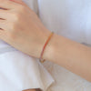 Brazalete Tennis Rainbow Oro Amarillo 18K con Zafiros.