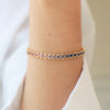 Brazalete Zinnia Oro Amarillo 18K con Zafiros.