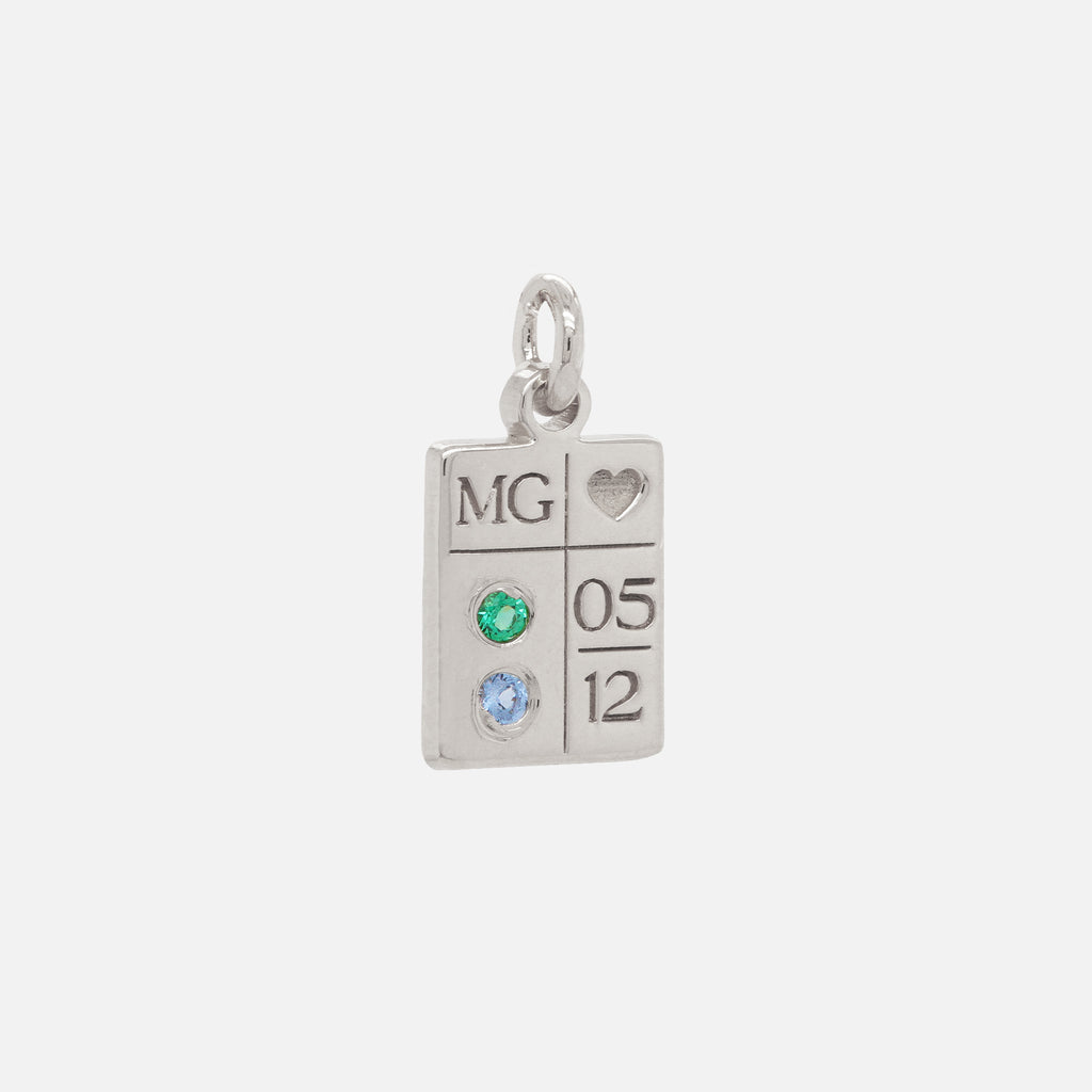 Charm Calendar Plata .925