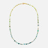 Collar Chromatic Lagoon Oro Amarillo 14K con Crisoberilos, Peridotos, Zafiro, Zircón y Turmalinas.