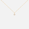 Cadena Apolo S Argolla Invertida Oro 14K con Diamantes.