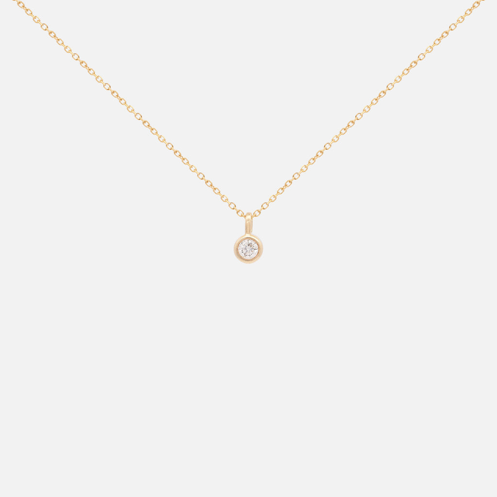 Cadena Apolo S Argolla Invertida Oro 14K con Diamantes.