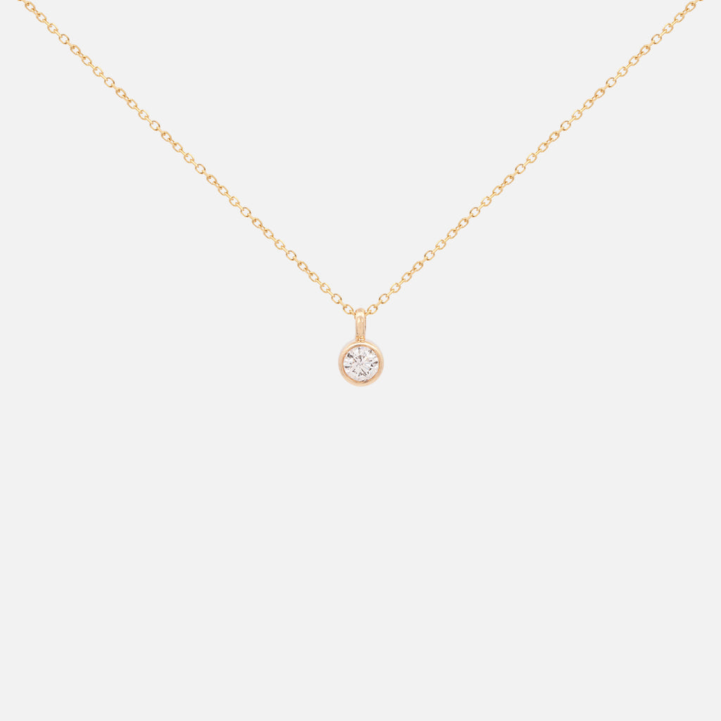Cadena Apolo M Argolla Invertida Oro 14K con Diamantes.