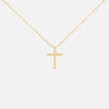 Cadena Dots Cross Oro 14K.