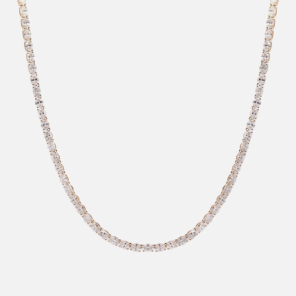 Collar Gabrielle Oro Amarillo 14K con Diamantes.