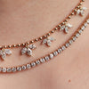 Cadena Blossom Oro Amarillo 18K con Diamantes.