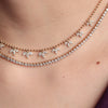 Cadena Blossom Oro Amarillo 18K con Diamantes.