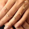 Cadena Cascade Oro Amarillo 18K con Diamantes.