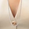 Collar Gabrielle Oro Amarillo 14K con Diamantes.