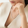Collar Gabrielle Oro Amarillo 14K con Diamantes.
