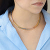 Collar Zinnia Oro Amarillo 18K con Zafiros.