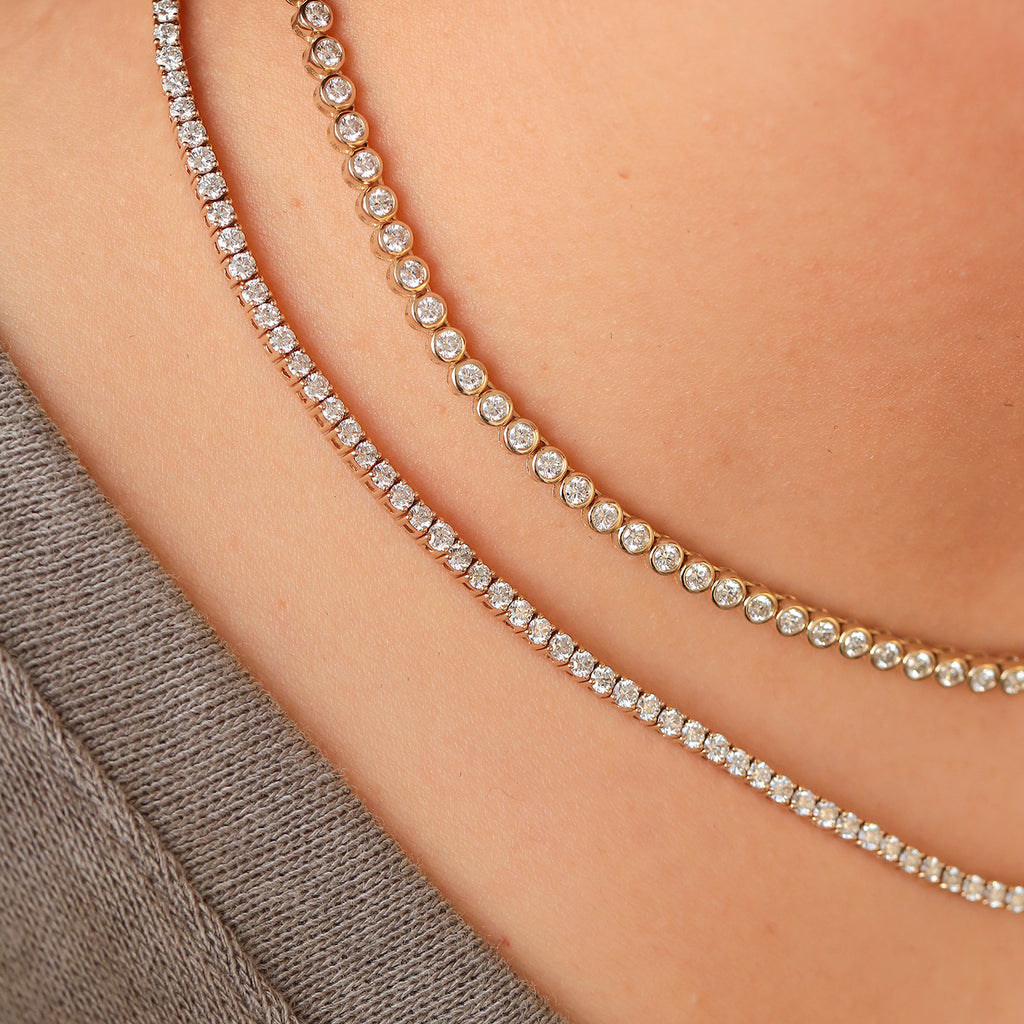 Collar Apolo Oro 14K con Diamantes.