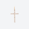 Dije Diamond Cross Oro 18K con Diamantes.
