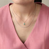 Dije Royal Oro 14K con Esmeralda y Diamantes.