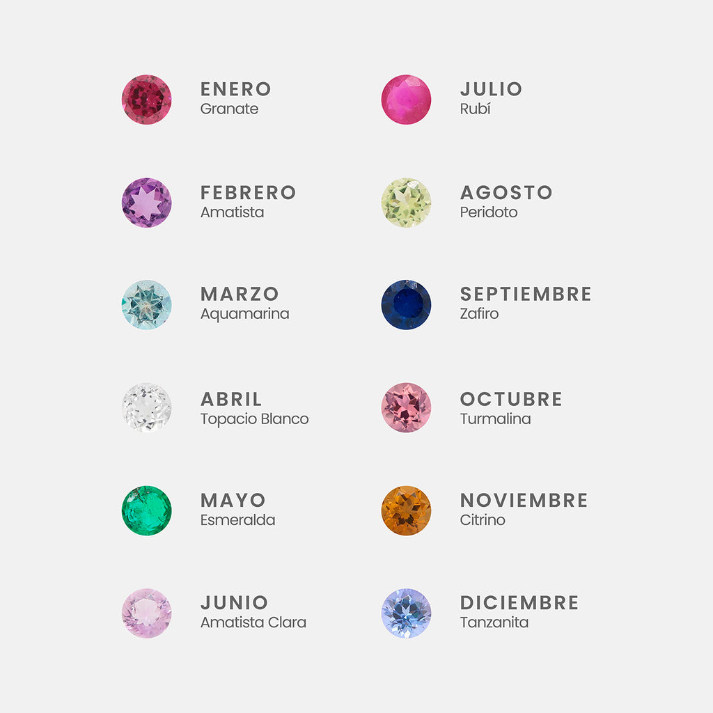 Cadena My Universe Oro 14K con Piedras Naturales.