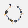 Pulsera Spark Glimmer Oro Laminado 14K con Piedras Naturales.