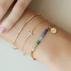 Pulsera Gemstone Plata .925 con Chapa de Oro 14K.