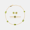 Set Birthstone Piedras Naturales Oro 14K Peridotos