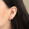 Studs Orbit Oro Amarillo 14K con Diamantes.