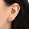 Studs Orbit Oro Blanco 14K con Diamantes.