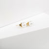 Aretes Alba Tres Plata .925 con Chapa de Oro 14K.