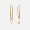 Aretes Artemia Clip Plata .925 con Chapa de Oro 14K.