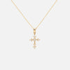 Cadena Radiant Cross Oro 14K con Diamantes.